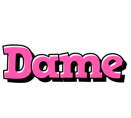 Dame girlish logo