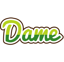 Dame golfing logo