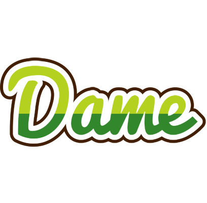 Dame golfing logo