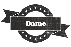 Dame grunge logo