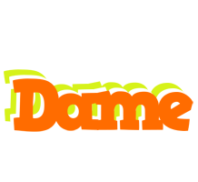 Dame healthy logo