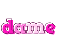 Dame hello logo