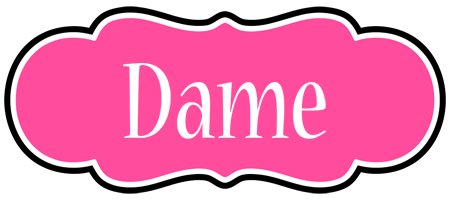 Dame invitation logo