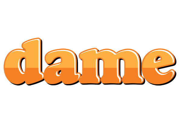 Dame orange logo