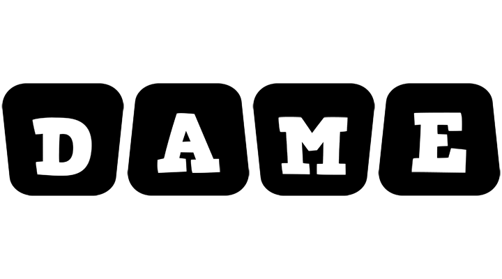 Dame racing logo