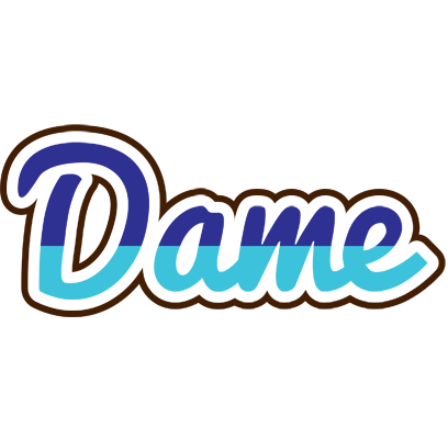 Dame raining logo