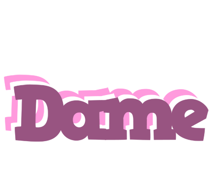 Dame relaxing logo