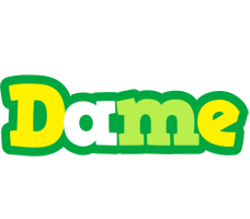 Dame soccer logo