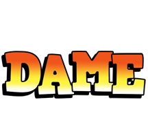 Dame sunset logo