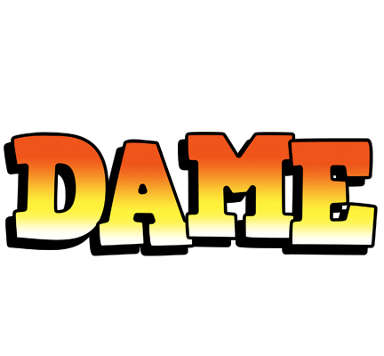 Dame sunset logo