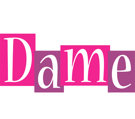 Dame whine logo