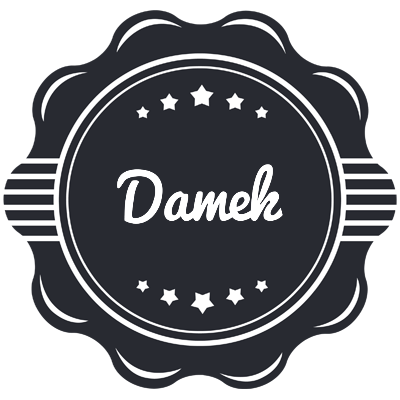 Damek badge logo