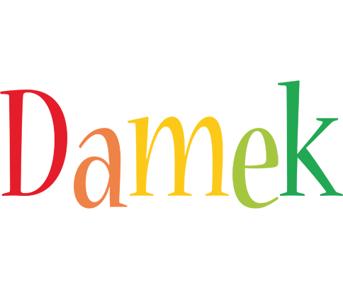 Damek birthday logo