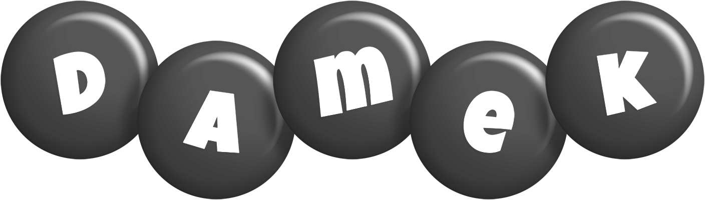 Damek candy-black logo