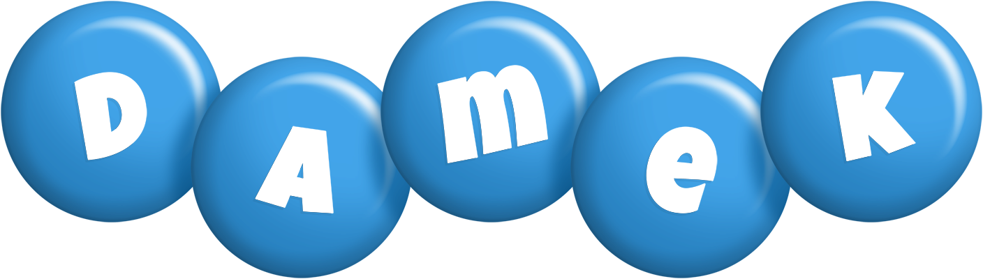 Damek candy-blue logo