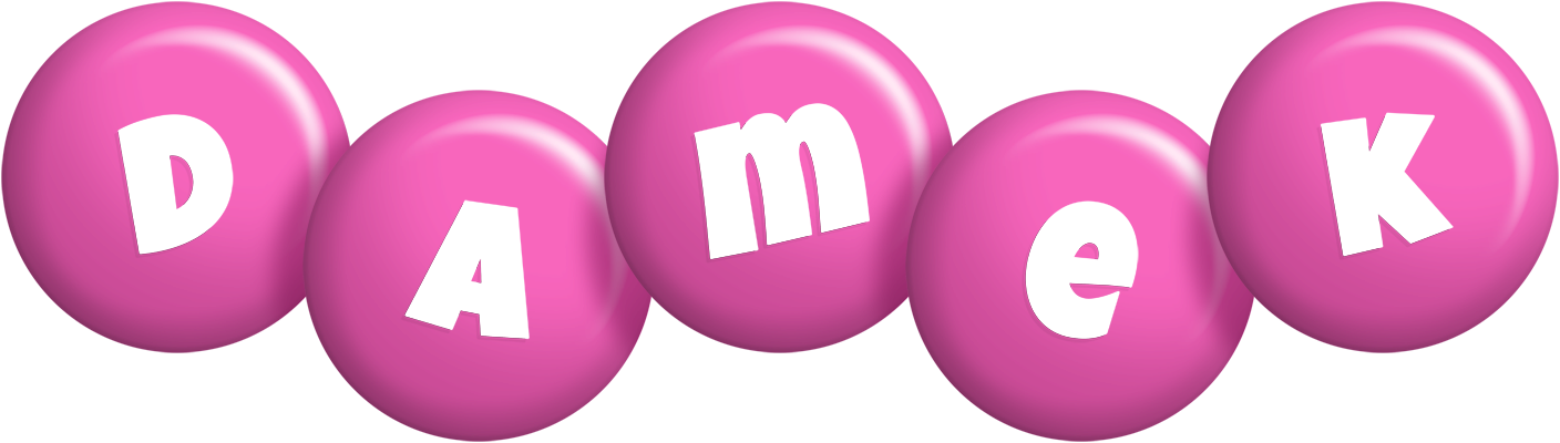 Damek candy-pink logo
