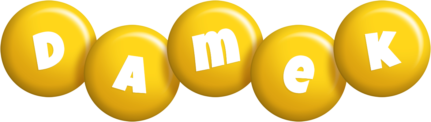 Damek candy-yellow logo