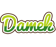 Damek golfing logo