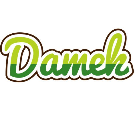 Damek golfing logo