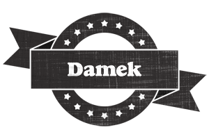 Damek grunge logo