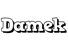 Damek snowing logo