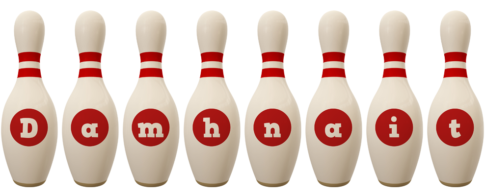 Damhnait bowling-pin logo