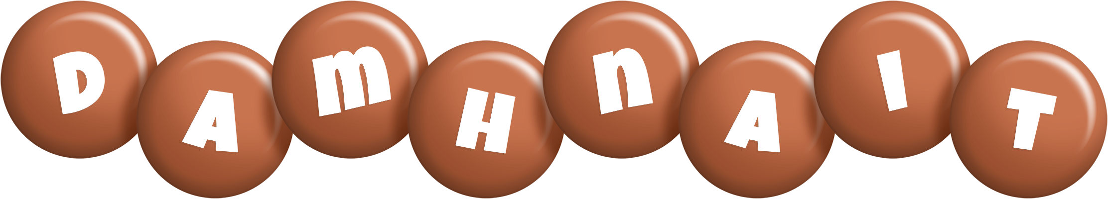 Damhnait candy-brown logo