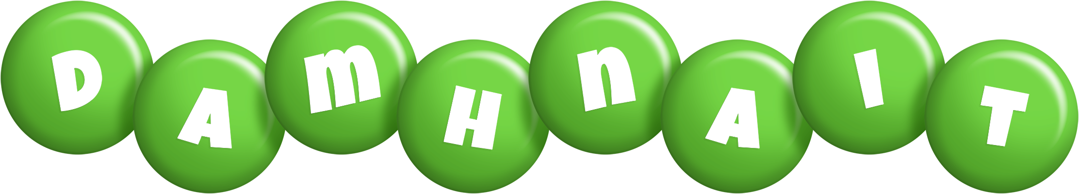 Damhnait candy-green logo