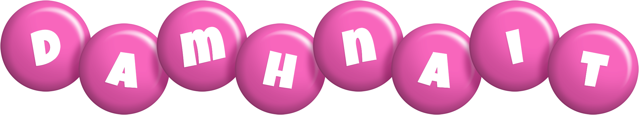 Damhnait candy-pink logo