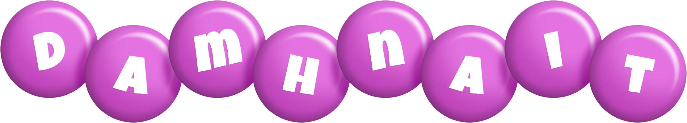 Damhnait candy-purple logo