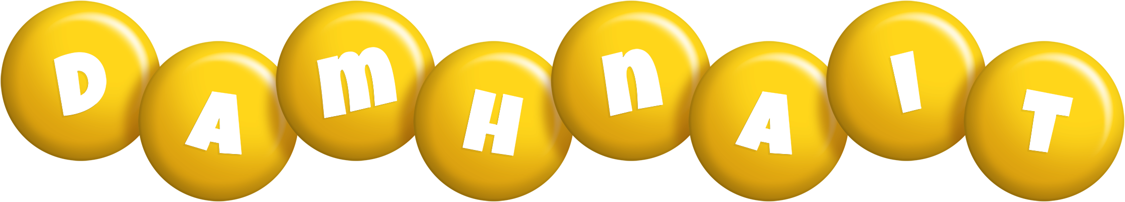 Damhnait candy-yellow logo