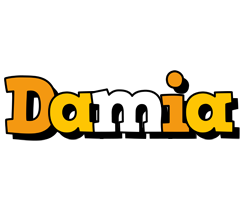 Damia cartoon logo