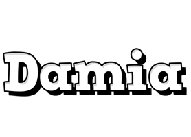 Damia snowing logo