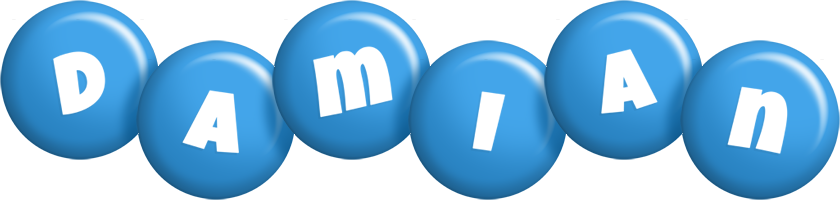 Damian candy-blue logo