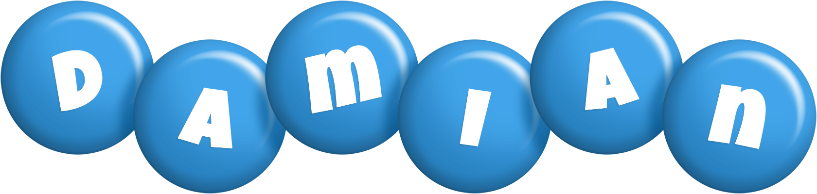 Damian candy-blue logo