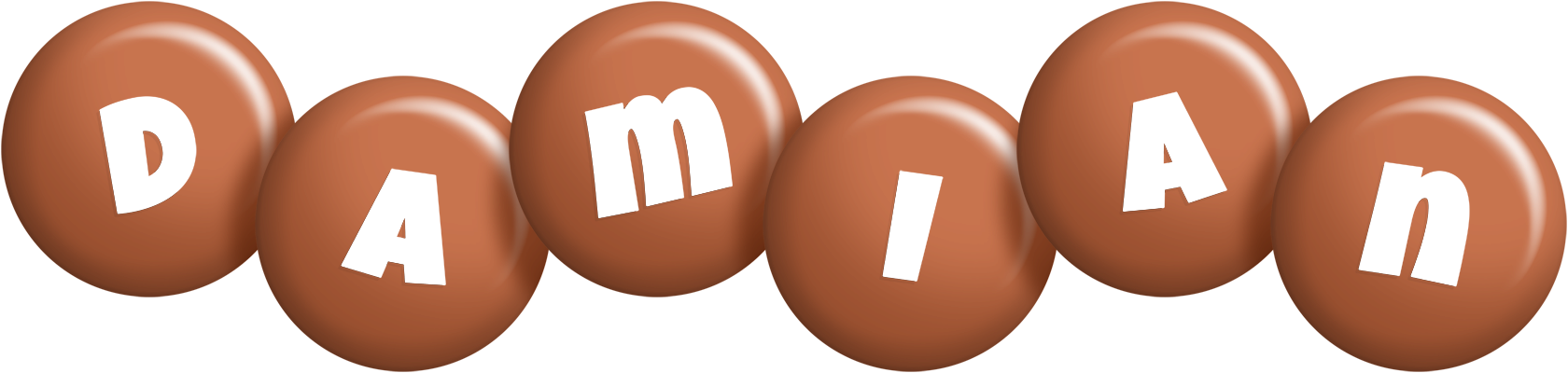 Damian candy-brown logo
