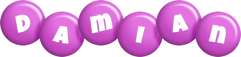 Damian candy-purple logo