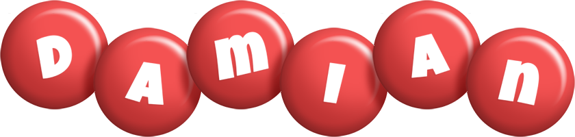 Damian candy-red logo