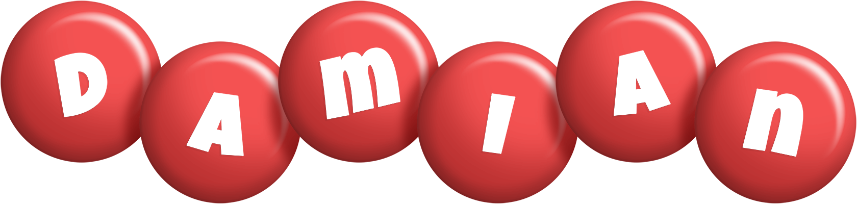 Damian candy-red logo