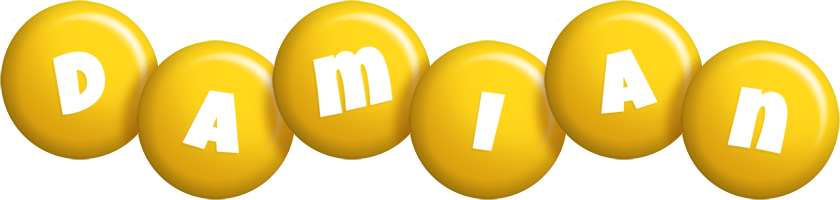 Damian candy-yellow logo