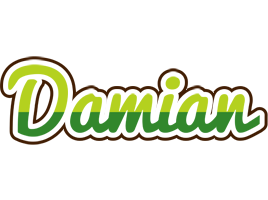 Damian golfing logo