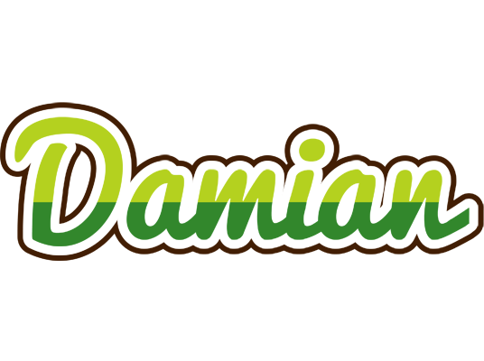 Damian golfing logo