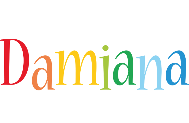 Damiana birthday logo