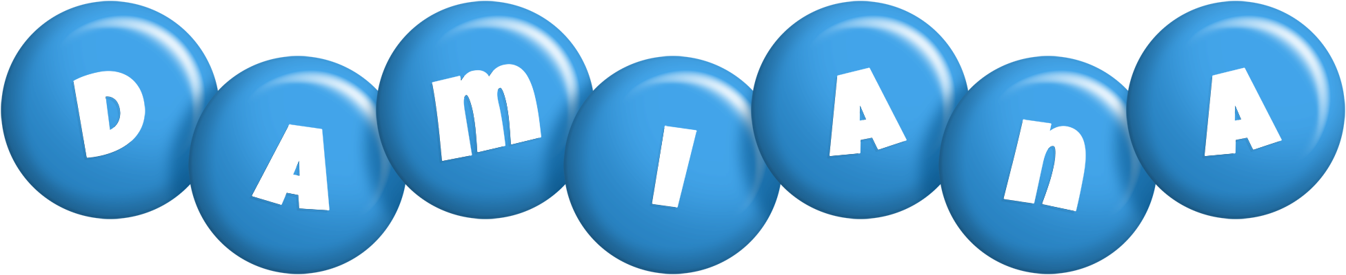 Damiana candy-blue logo