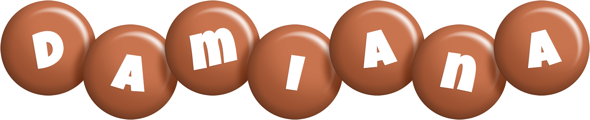 Damiana candy-brown logo
