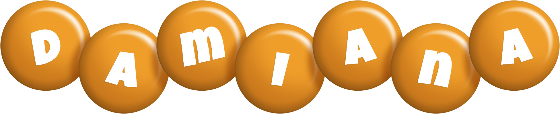 Damiana candy-orange logo