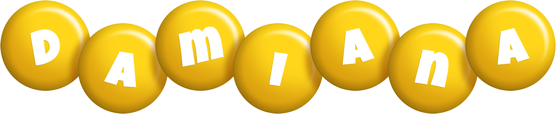 Damiana candy-yellow logo
