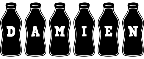 Damien bottle logo