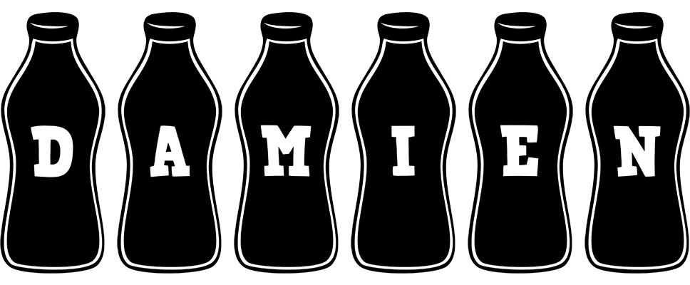 Damien bottle logo