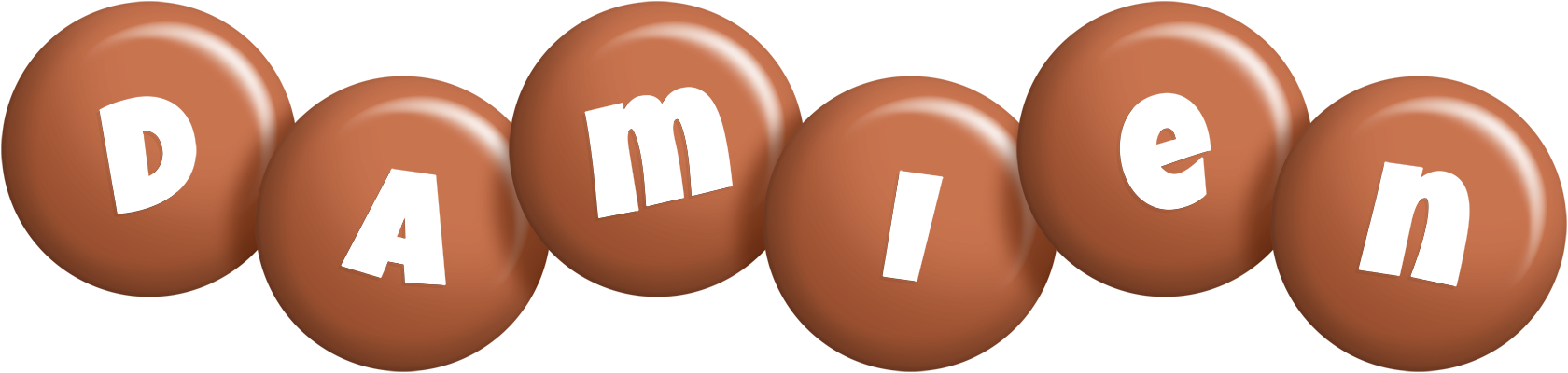 Damien candy-brown logo